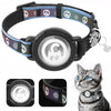 Airtag Cat Collar | Waterproof Cat Collar Airtag Holder - Breakaway Cat Airtag Collar with Bells Cute Diamond Paw Reflective Lightweight GPS Cat Collar for Girl Boy Cats Kitten (Blue XS(7.5"-9"))