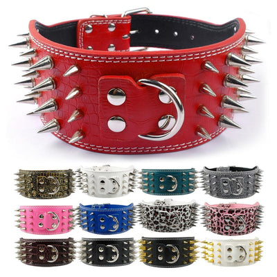 PU Leather Big Dog Collar