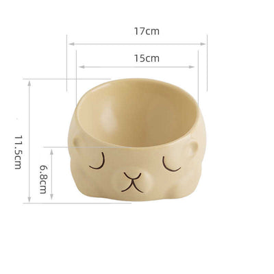 Ceramic Pet Bowl Cat Cartoon Creative