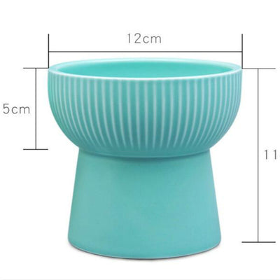 Household pet ceramic bowl