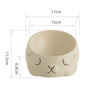 Ceramic Pet Bowl Cat Cartoon Creative