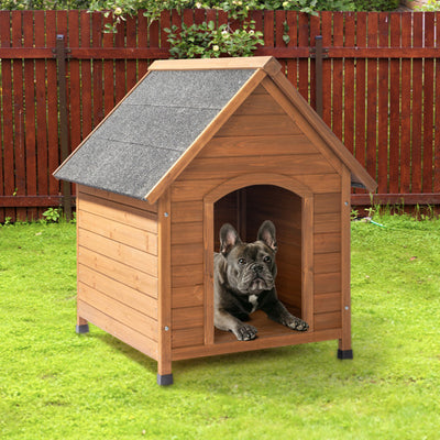 Black Asphalt Roof Dog House