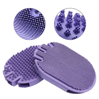 Massaging Pet Shampoo Brush, Soft Bristle Pet Grooming Brush, Dual-Sided Cleaning Brush Ideal For Dog Grooming And Shampooing 1pcs