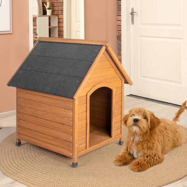 Black Asphalt Roof Dog House