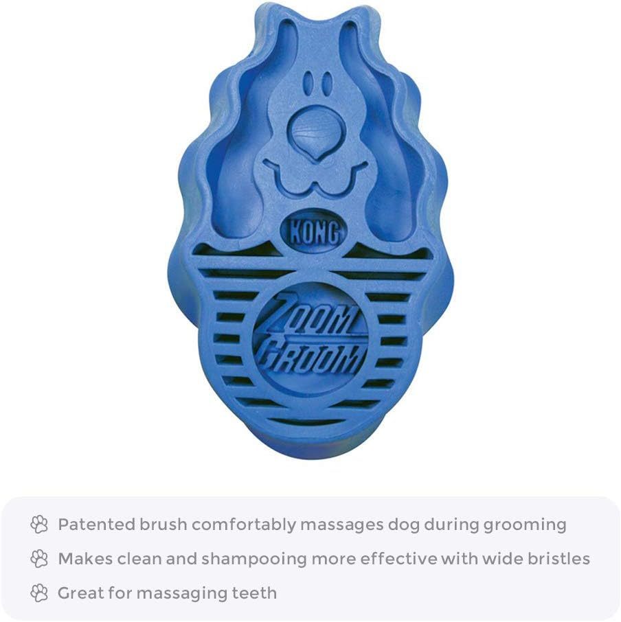 Dog Brush For Grooming And Shampooing - Blue Brush For Dogs