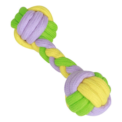 Candy Color Cotton Rope Dumbbell Pet Cotton Rope Toy Dog Toy