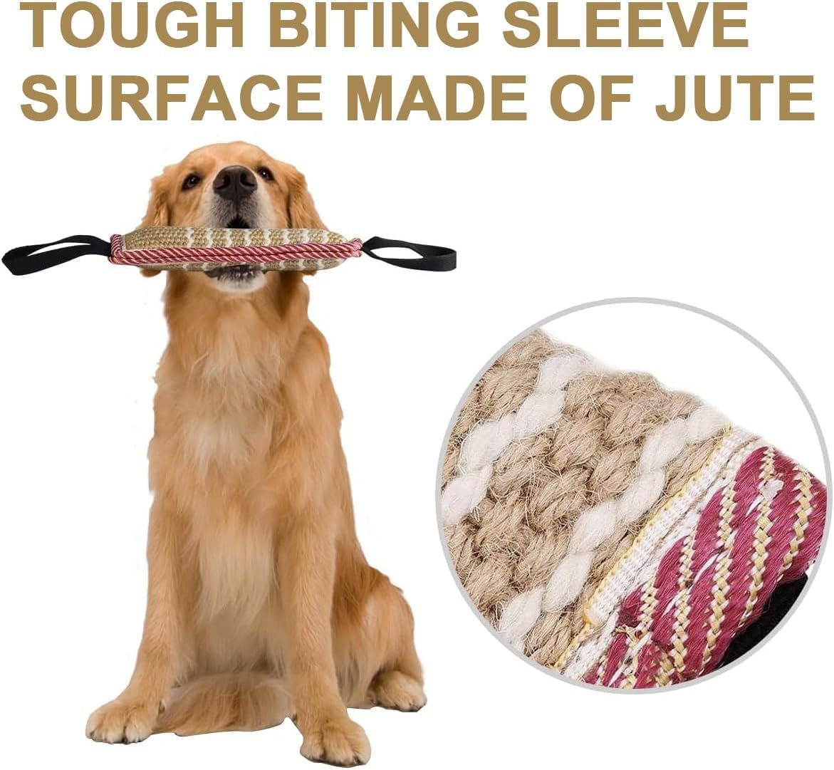 Dog Tug Toy Dog Training Bite Pillow Jute Bite Toy Best For Tug Of War  Puppy Training Interactive Play  Interactive Toys For Small And Medium Dogs