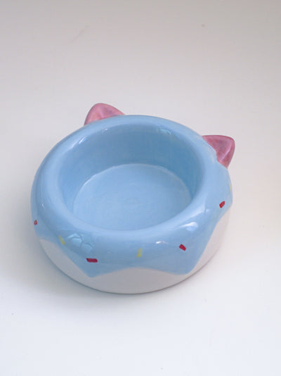 Cute Cartoon High Leg Ceramic Pet Bowl