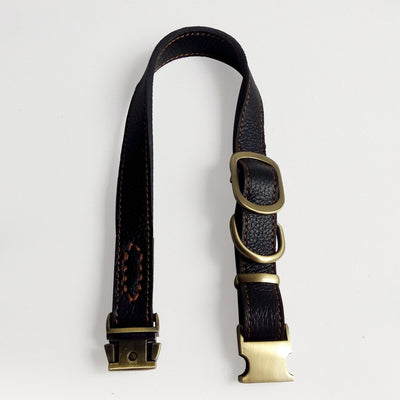 Leather Dog Collar Small And Medium-sized