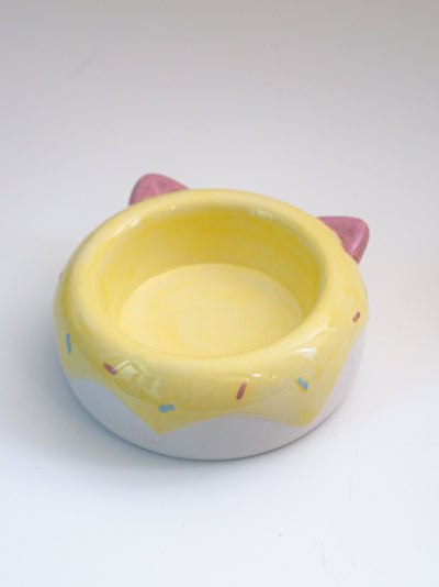 Cute Cartoon High Leg Ceramic Pet Bowl