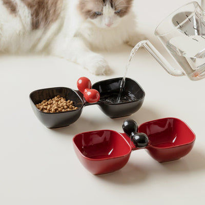 Ceramic Dog Bowl, Cat Bowl, Kitten Bowl, Cat Food Bowl, Pet Supplies Bowl, Drinking Bowl, Snack Can Bowl, And Dual Bowl Set