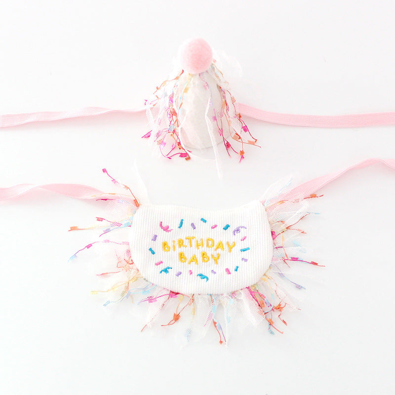 Dog Party Bib Pet Birthday Saliva Towel Bichon Triangle Scarf