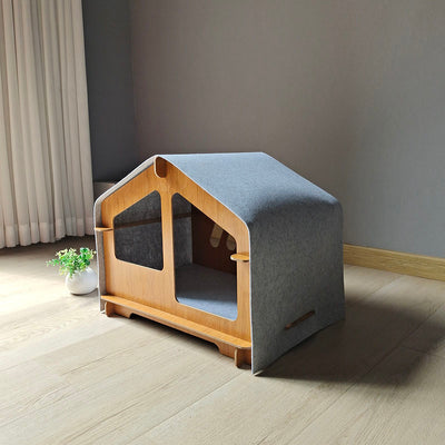 Wooden Cat House All Season Dog House