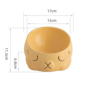 Ceramic Pet Bowl Cat Cartoon Creative