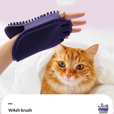 Massaging Pet Shampoo Brush, Soft Bristle Pet Grooming Brush, Dual-Sided Cleaning Brush Ideal For Dog Grooming And Shampooing 1pcs