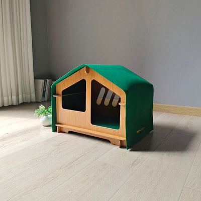 Wooden Cat House All Season Dog House